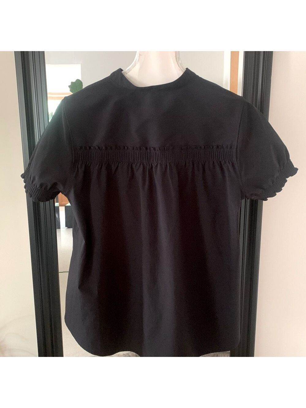 ATHLETA Black Poplin Travel Shirt - Picture 5 of 7